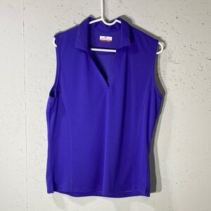 Nike Women's Vibrant Purple Sleeveless Blouse